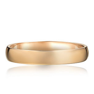 Кольцо обручальное из желтого золота