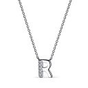 Колье из серебра с фианитами