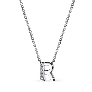 Колье из серебра с фианитами