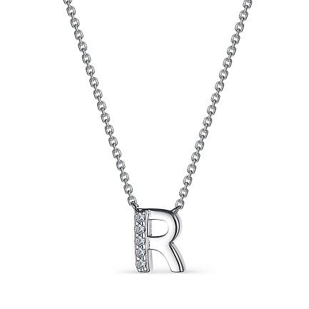 Колье из серебра с фианитами