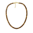 Колье из серебра с позолотой, эмалью