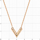 Колье из красного золота