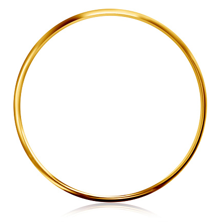 Кольцо обручальное из желтого золота