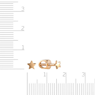 Серьги-пусеты из золота