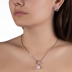 Колье из серебра с жемчугом