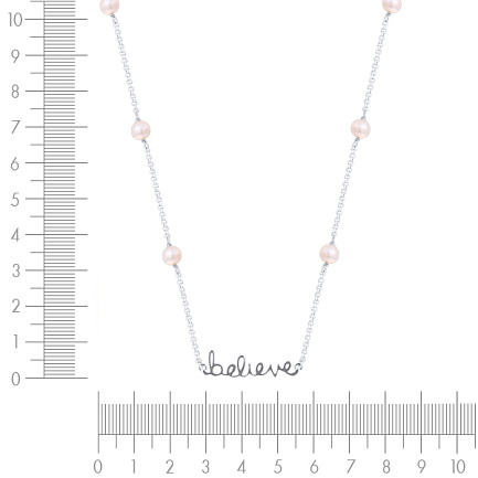 Колье из серебра с жемчугом