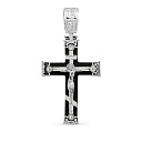 Крест из серебра с фианитами