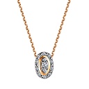 Колье из красного золота с бриллиантами