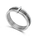 Кольцо из белого золота с бриллиантами