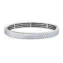 Браслет декоративный из серебра с фианитом