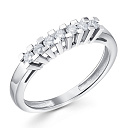 Кольцо из белого золота с бриллиантами