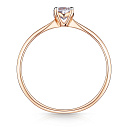 Кольцо из красного золота с бриллиантом