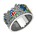 Кольцо из серебра с фианитами Сваровски