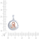 Подвеска из серебра с фианитом