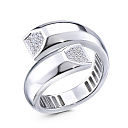 Кольцо из белого золота с бриллиантами