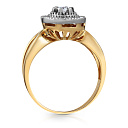 Кольцо из желтого золота с бриллиантами