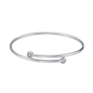 Браслет из белого золота с бриллиантом