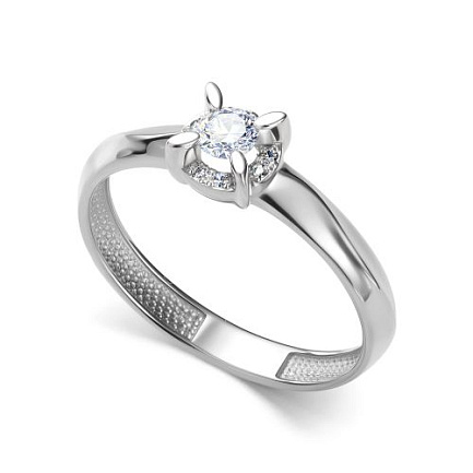 Кольцо из белого золота