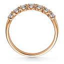 Кольцо из красного золота с бриллиантами