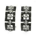 Серьги из белого золота с бриллиантами