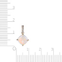 Подвеска из желтого золота с бриллиантами, опалом