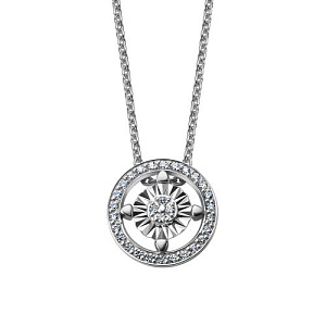 Колье из белого золота с бриллиантами