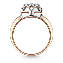 Кольцо из красного золота с бриллиантами