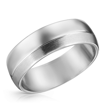 Кольцо из белого золота