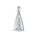 Подвеска из белого золота с бриллиантами