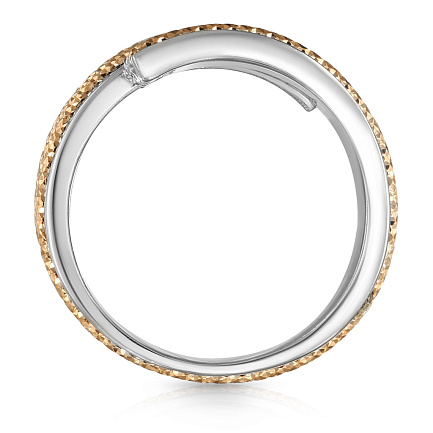 Кольцо из серебра с позолотой