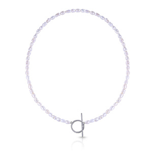 Колье из серебра с фианитом