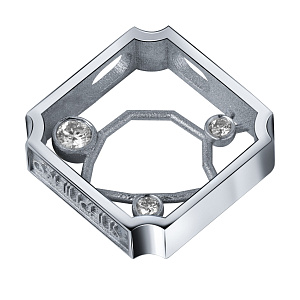 Подвеска из белого золота с бриллиантами