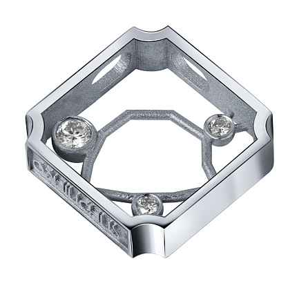 Подвеска из белого золота с бриллиантами