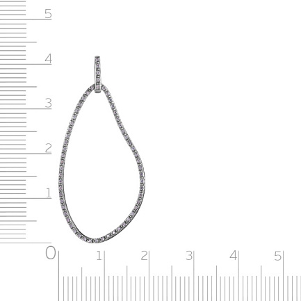 Подвеска из белого золота с бриллиантами