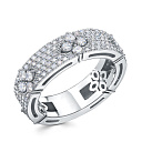 Кольцо из белого золота с бриллиантами