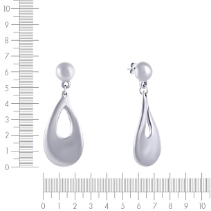 Пусеты из серебра