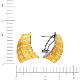 Серьги из серебра с золочением