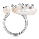 Кольцо из серебра с жемчугом