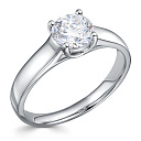 Кольцо из платины с бриллиантом