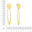 Серьги из серебра с позолотой