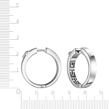 Серьги Конго из серебра