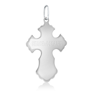 Крест из белого золота