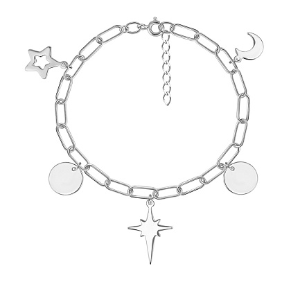 Браслет декоративный из серебра