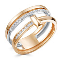 Кольцо из красного золота с бриллиантами