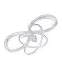 Кольцо из белого золота с бриллиантами