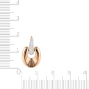 Подвеска из красного золота с фианитом