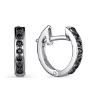 Серьги из белого золота с бриллиантами