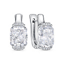 Серьги с английским замком из серебра