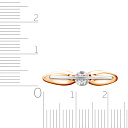 Кольцо из красного золота с бриллиантами