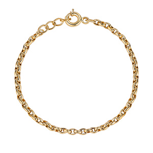 Браслет декоративный из желтого золота